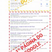 Primeira página da busca do Google